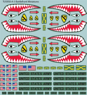 Flames of War American Decal Set