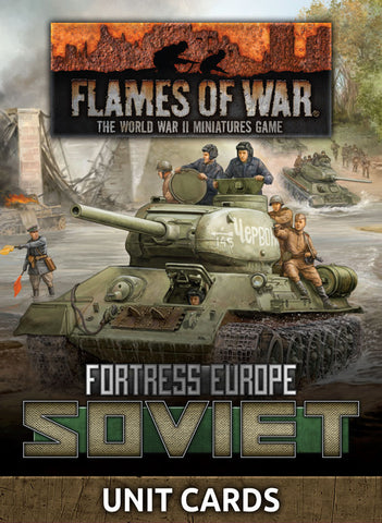 Flames of War Fortress Europe Soviet Unit Cards (Late War)