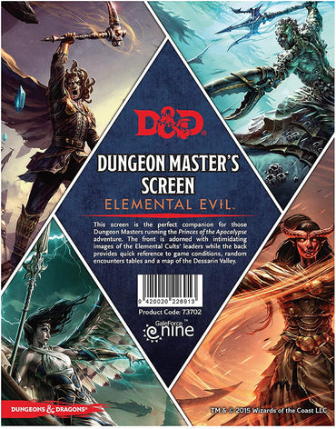 Princes of the Apocalypse Elemental Evil Dungeon Masters Screen
