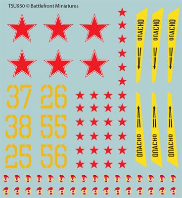 Flames of War Soviet Decal Set