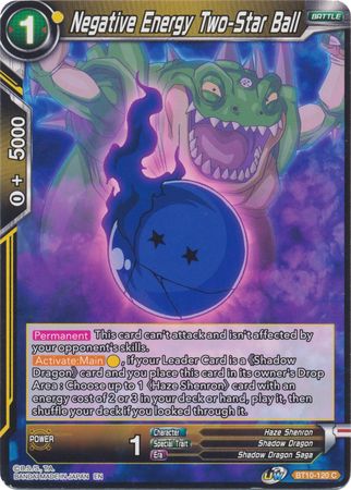 Negative Energy Two-Star Ball (BT10-120) [Rise of the Unison Warrior]