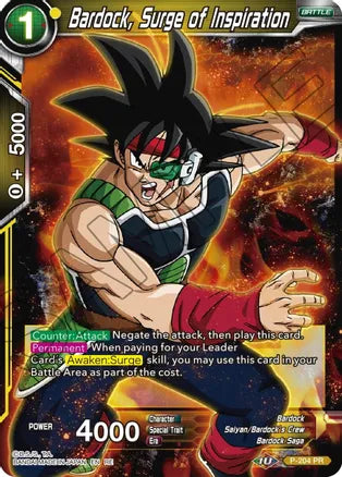 Bardock, Surge of Inspiration (P-204) [Mythic Booster]