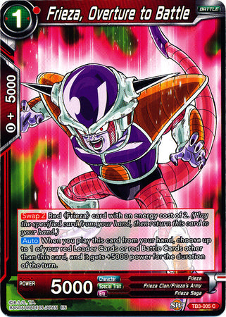Frieza, Overture to Battle (TB3-005) [Clash of Fates]