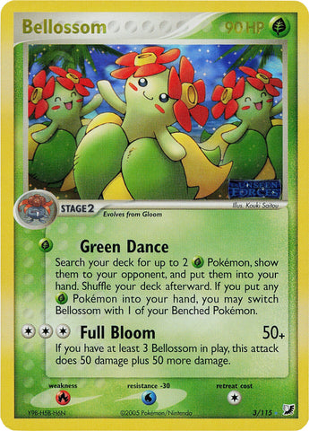 Bellossom (3/115) (Stamped) [EX: Unseen Forces]