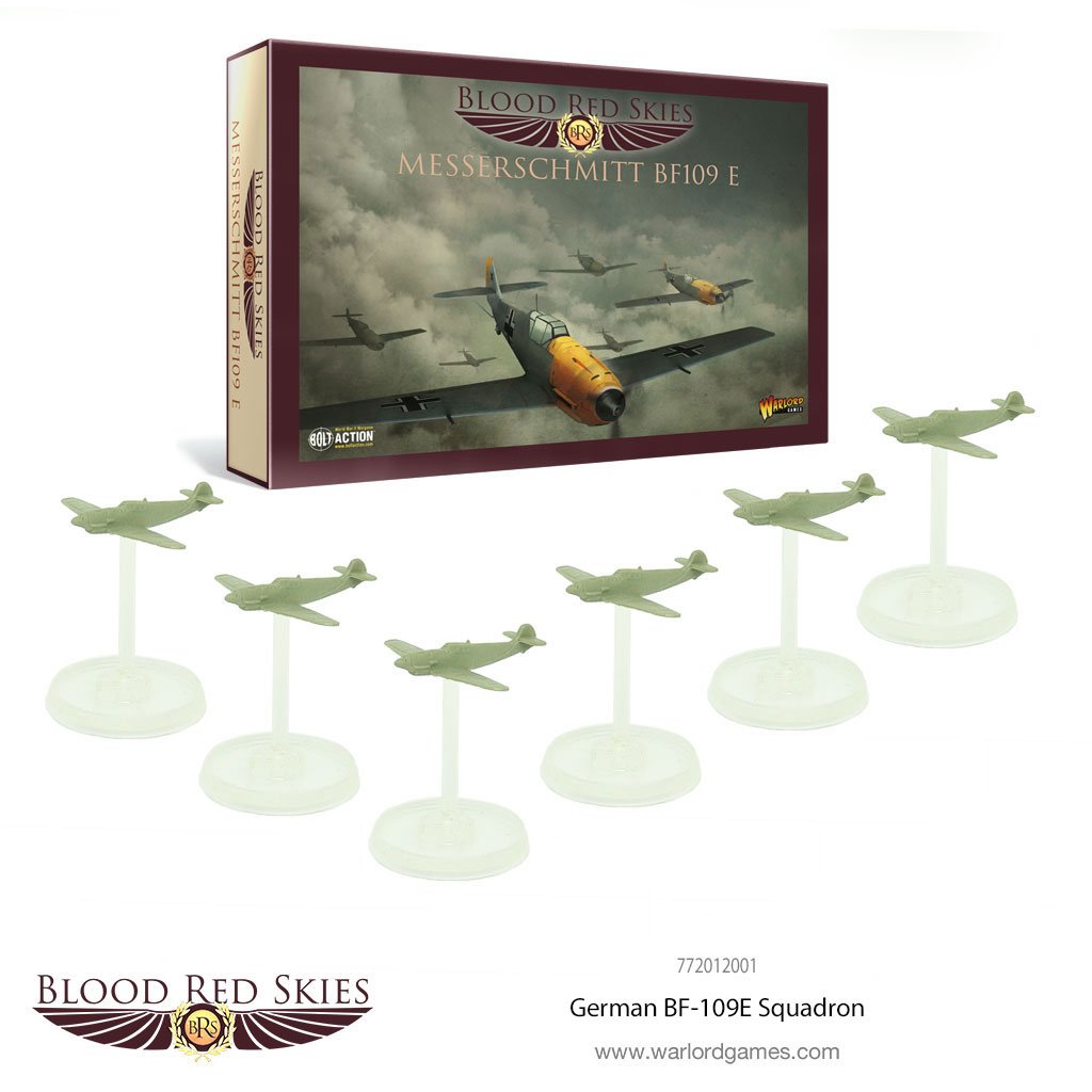 German BF-109 6 Plane Squadron - Blood Red Skies