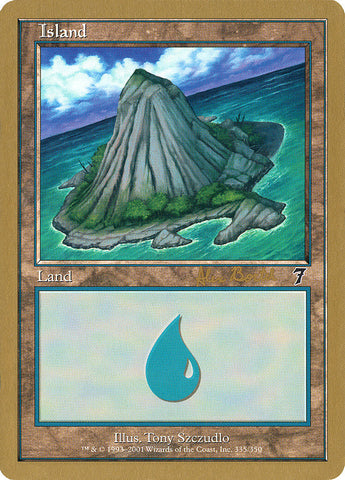 Island (ab335a) (Alex Borteh) [World Championship Decks 2001]