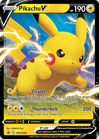 Pikachu V (SWSH061) (Jumbo Card) [Sword & Shield: Black Star Promos]