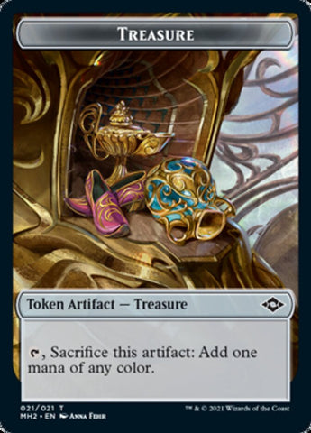 Thopter // Treasure (21) Double-Sided Token [Modern Horizons 2 Tokens]