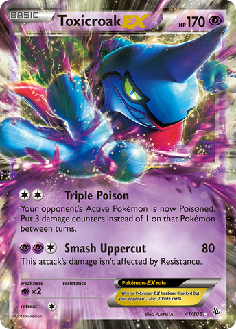 Toxicroak EX (41/106) [XY: Flashfire]