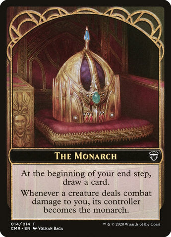 Horror // The Monarch Double-Sided Token [Commander Legends Tokens]