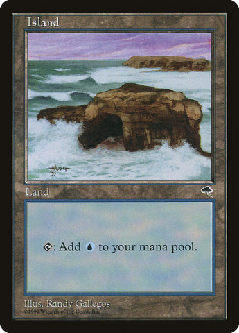 Island (Signature on Left) [Tempest]