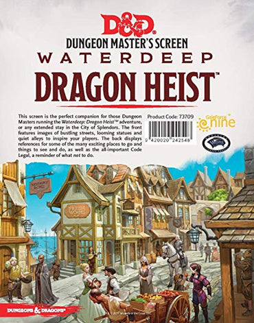 Waterdeep Dragon Heist Dungeon Masters Screen