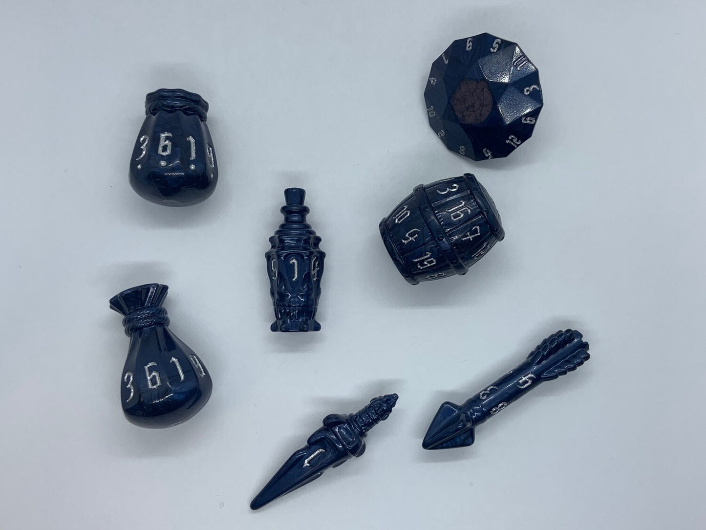PolyHero Rogue Dice Set - Midnight Blue