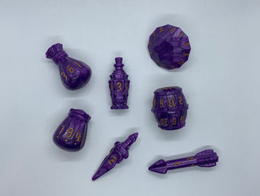 PolyHero Rogue Dice Set - Palace Purple