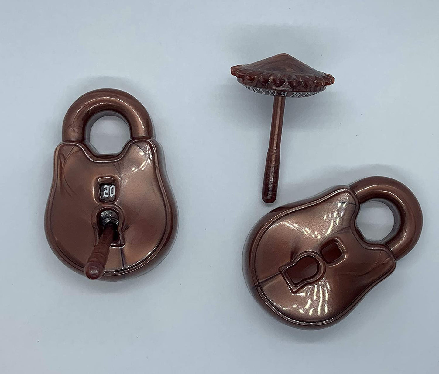 PolyHero Rogue 1d20 Lock & Pick: Stout Bronze