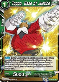 Toppo, Gaze of Justice (BT9-046) [Universal Onslaught Prerelease Promos]