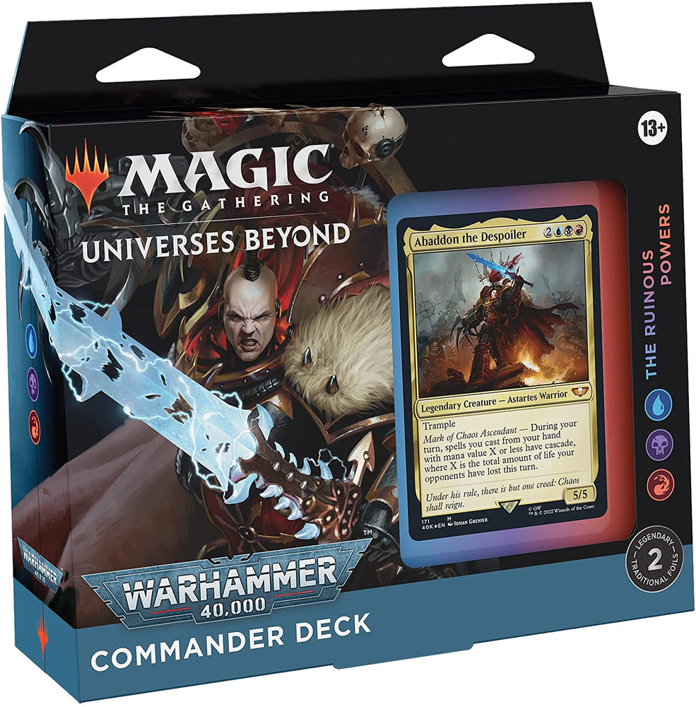 Magic The Gathering Universes Beyond: Warhammer 40,000 Commander Deck – The Ruinous Powers
