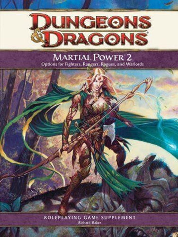 Martial Power 2 Sourcebook D&D Supplement Dungeons & Dragons Hardcover 4th ed