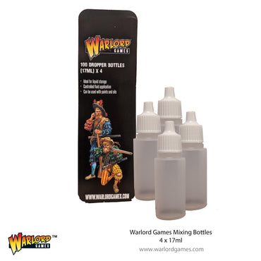 Warlord Dropper Bottles (4) x 17ml (Empty)