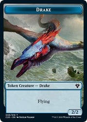 Drake // Insect (018) Double-Sided Token [Commander 2020 Tokens]