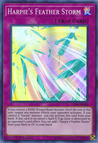 Harpie's Feather Storm [LED4-EN000] Super Rare