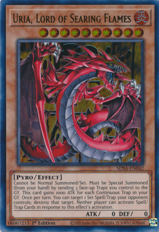 Uria, Lord of Searing Flames [SDSA-EN042] Ultra Rare