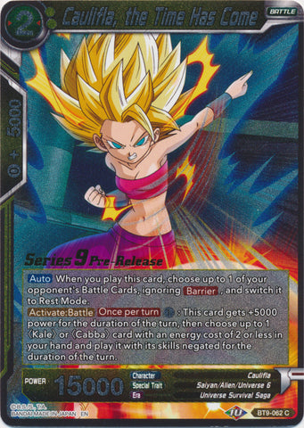 Caulifla, the Time Has Come (BT9-062) [Universal Onslaught Prerelease Promos]
