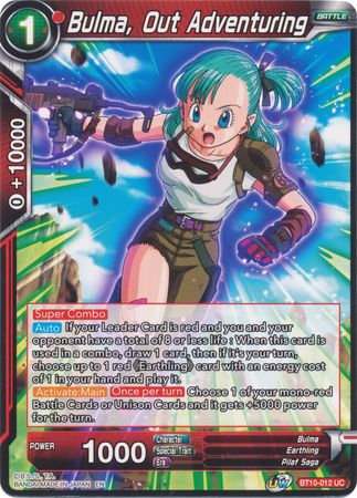 Bulma, Out Adventuring (BT10-012) [Rise of the Unison Warrior]