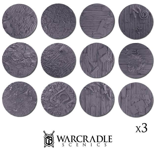 Warcradle Mesa & Frontier Town Medium Bases Set