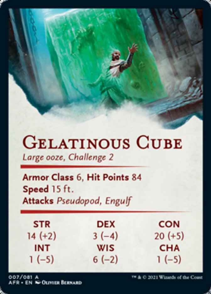 Gelatinous Cube Art Card [Dungeons & Dragons: Adventures in the Forgotten Realms Art Series]