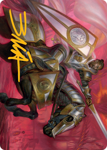 Sigiled Sentinel Art Card (Gold-Stamped Signature) [March of the Machine Art Series]