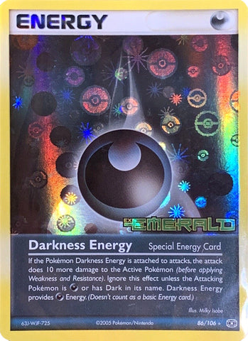 Darkness Energy (86/106) (Stamped) [EX: Emerald]