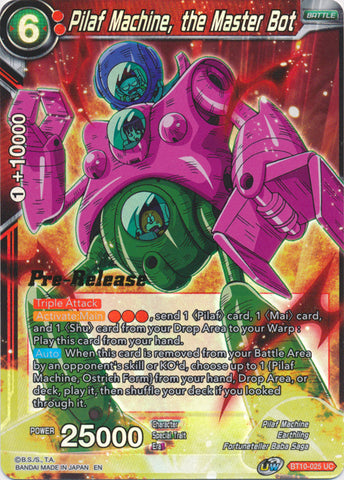 Pilaf Machine, the Master Bot (BT10-025) [Rise of the Unison Warrior Prerelease Promos]