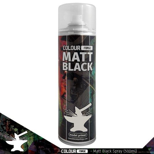 The Colour Forge Matt Black Spray (500ml)