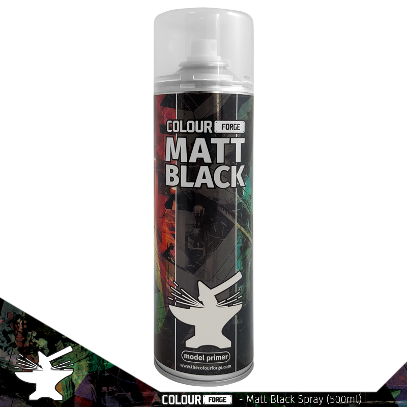 The Colour Forge Matt Black Spray (500ml)