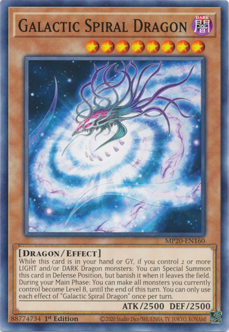 Galactic Spiral Dragon [MP20-EN160] Common