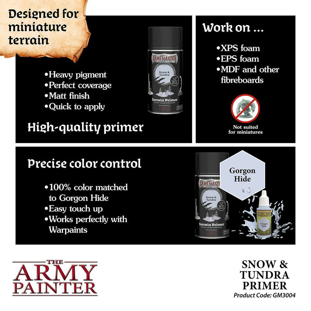 GM: Terrain Primer - Snow & Tundra Spray The Army Painter