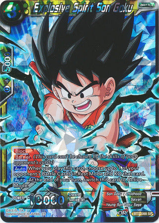 Explosive Spirit Son Goku (Shatterfoil) (BT3-088) [Dragon Brawl]
