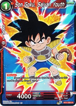 Son Goku, Saiyan Youth (BT11-008) [Vermilion Bloodline 2nd Edition]