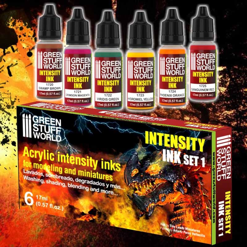 Green Stuff World: Paint Set - Intensity Inks - Set 1