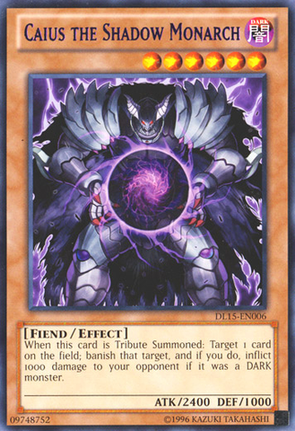 Caius the Shadow Monarch (Purple) [DL15-EN006] Rare