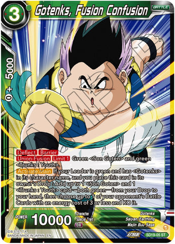 Gotenks, Fusion Confusion (SD19-05) [Dawn of the Z-Legends]