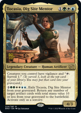 Tocasia, Dig Site Mentor [The Brothers' War Prerelease Promos]