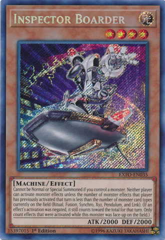 Inspector Boarder [EXFO-EN035] Secret Rare