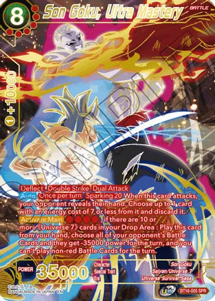 Son Goku, Ultra Mastery (SPR) (BT16-005) [Realm of the Gods]