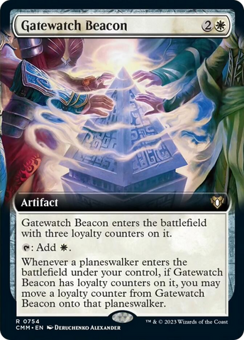 Gatewatch Beacon (Extended Art) [Commander Masters]