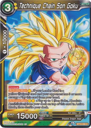 Technique Chain Son Goku (BT10-098) [Rise of the Unison Warrior]