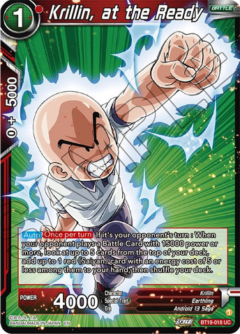 Krillin, at the Ready (BT19-018) [Fighter's Ambition]