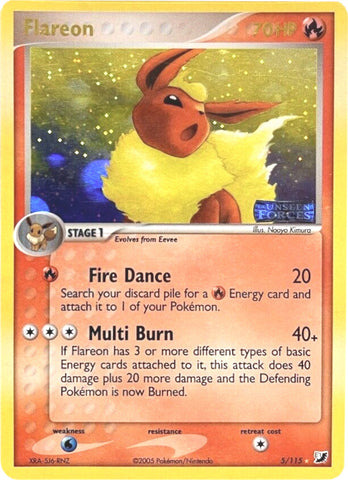 Flareon (5/115) (Stamped) [EX: Unseen Forces]