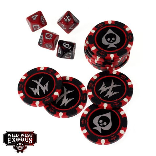 WILD WEST EXODUS Fortune Chips & Dice Set